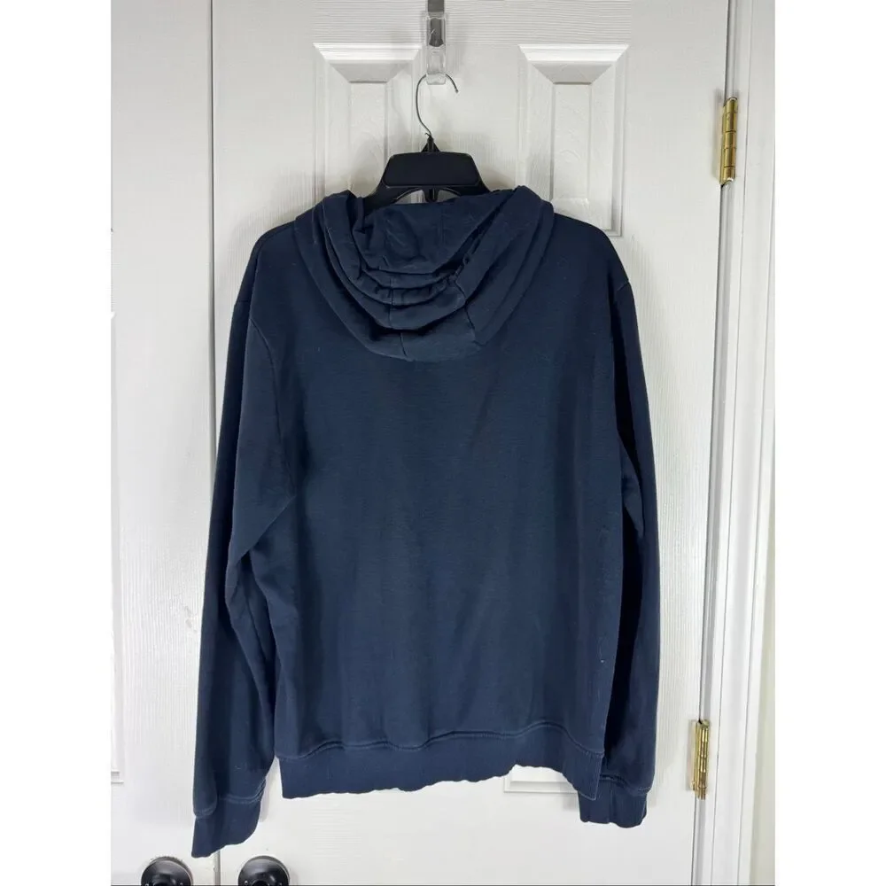 Brave Soul Womens Navy Hooded Sweatshirt Size L - Picture 3 of 4